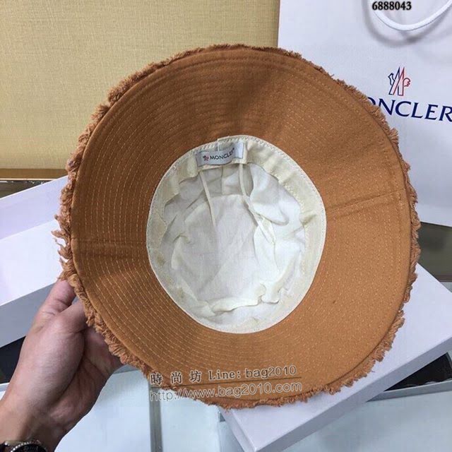 Moncler女士帽子 蒙口經典做舊漁夫帽遮陽帽  mm1137